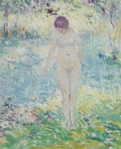 BORGORD Martin 1869-1935,Nude on a riverbank,Christie's GB 2016-09-08
