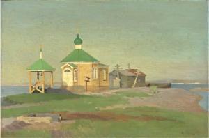 BORISOV Aleksandr Alekseev,A Russian Church in the Village of Nikol'skoe,Christie's 2006-04-24