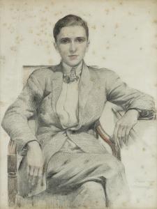 BORISOV Aleksandr Alekseev,Ritratto di uomo seduto,1924,Il Ponte Casa D'aste Srl 2017-10-24