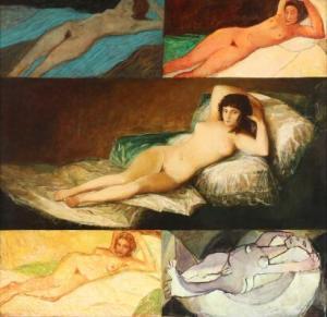 BORISOV Alexei 1965,Goya Nude - Through the Time,2009,Bruun Rasmussen DK 2018-06-12
