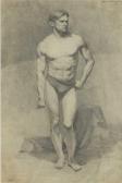 BORISOVICH KROKHONYATKIN Petr 1929-2018,Study of a male model,1956,Sworders GB 2020-10-20