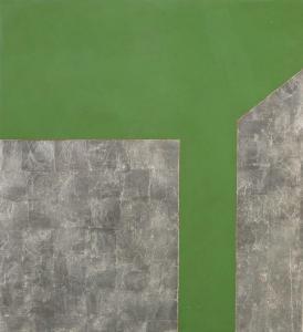 BORKOVSKY Joshua 1952,Composition in Green,1987-2000,Tiroche IL 2021-11-06