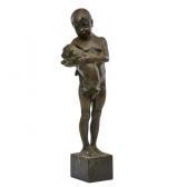 BORMANN WILHELM 1885-1938,young boy with a puppy,Rago Arts and Auction Center US 2014-04-25