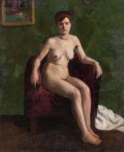 BORNEMISZA Geza 1884-1966,Nude sitting in an armchair,Nagyhazi galeria HU 2023-12-12