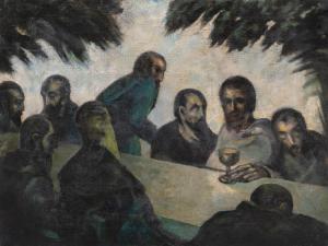 BORNEMISZA Geza 1884-1966,The last Supper,Nagyhazi galeria HU 2023-12-12