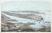 BORNET John 1850,PANORAMA DE MANHATTAN ISLAND - CITY OF NEW YORK AN,Millon & Associés FR 2007-06-06