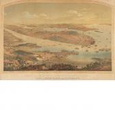 BORNET John 1850,PANORAMA OF MANHATTAN ISLAND,1854,William Doyle US 2012-04-03