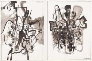 BOROWSKI Tymek 1984,Untitled - set of two works,2019,Desa Unicum PL 2023-03-09
