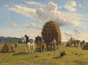 BORRCHY A 1800-1800,Returning home after the harvest,1980,Christie's GB 2003-09-18