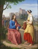 BORRER Joseph Anton 1823-1905,Jesus und die Samariterin.,1850,Dobiaschofsky CH 2005-05-01