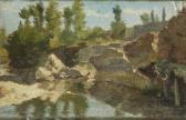 BORROMI 1900-1900,Paysage à la rivière,Millon & Associés FR 2022-02-08