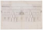 BORROMINI Francesco Castelli,DESIGN FOR THE DECORATION OF THE EAST FAÇADE OF TH,Sotheby's 2016-01-27