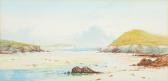 BORROW William Henry 1863-1901,Porth, Newquay Fistral Beach Newquay Be,Bearnes Hampton & Littlewood 2024-01-16