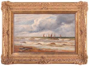BORROW William Henry 1863-1901,Sailing boats off the coast,Dawson's Auctioneers GB 2022-12-15