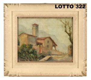 BORSA Roberto 1880-1965,PAESAGGIO LOMBARDO,1948,Iori IT 2015-11-07