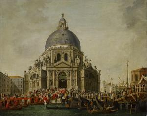 BORSATO Giuseppe,The Annual visit of the Doge to Santa Maria della ,1819,Sotheby's 2022-01-28