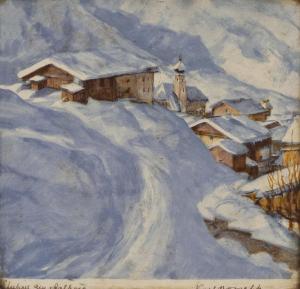 BORSCHKE Karl 1886-1941,Stuben am Arlberg im Schnee,Palais Dorotheum AT 2013-11-19