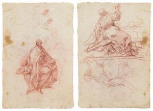 BORSETTI Carlo Bartolomeo 1698-1759,Studio per la figure di un santo vescovo,Meeting Art 2018-11-03