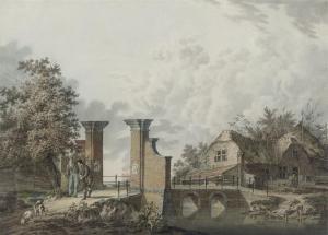 BORSTEEGH Cornelis 1773-1834,Huntsman near a classical gate,Christie's GB 2009-10-13