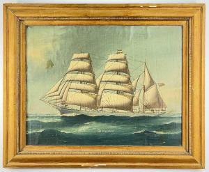 BORSTEL Reginald Arthur,ship portrait of schooner 'Garthsnaid',1920,Rogers Jones & Co 2022-04-29