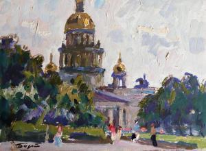 Bortnikov Nikolai Fedorovich 1916-1997,St Isaac's Cathedral, St Petersburg, with Fig,John Nicholson 2020-05-13