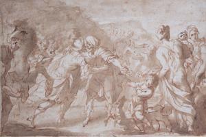 BORTOLONI Mattia 1696-1750,La rencontre de Jacob et Esaü,Pierre Bergé & Associés FR 2022-01-19