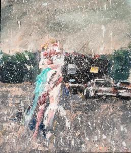 BORYSEWICZ Alphonse 1957,A Couple in the Rain,Skinner US 2020-07-16