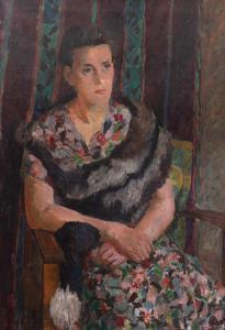 BORYSOWSKI Stanisław 1901-1988,Portret kobiety,Sopocki Dom Aukcjny PL 2024-03-23