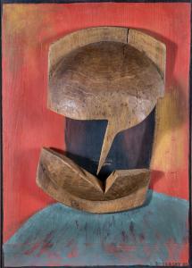 BORZĘCKI Stefan 1930-2015,Glowa rycerza (The Knight's Head),2005,Auktionshaus Dr. Fischer 2021-12-11