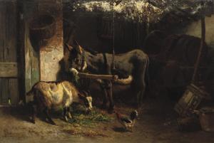 BOS Gerardus Johannes 1825-1898,In the barn,Christie's GB 2008-11-18