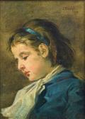 BOSCH CULILLA Josep,Head study of a young boy Head study of a young gi,1881,Tennant's 2024-01-12
