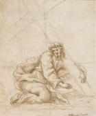BOSCHI Fabrizio 1572-1642,Christ agenouillé portant la Croix,Christie's GB 2005-12-16