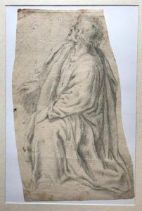 BOSCHI Fabrizio 1572-1642,Homme drapé agenouillé et de profil gauche,Artprecium FR 2020-09-30