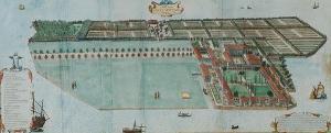 BOSCHINI Marco 1613-1678,Veduta prospettica del Monastero di San Bernardin,Il Ponte Casa D'aste Srl 2008-12-15