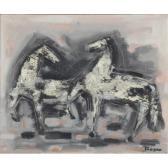 BOSCO Pierre 1909-1993,abstract horses,1955,Ripley Auctions US 2019-05-04