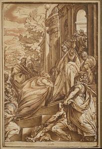BOSCOLI Andrea 1560-1606,ST. PETER BEFORE CHRIST,Grogan & Co. US 2014-02-23