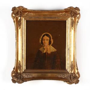 BOSHAMER Johannes Willem 1802-1857,Portrait of a Woman,1841,Leland Little US 2019-05-27