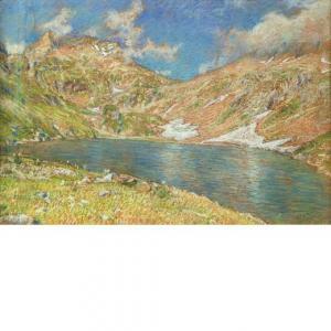 BOSIO GIOVANNI BATTISTA 1873-1945,Sole al lago del Barbellino,Wannenes Art Auctions IT 2017-05-31