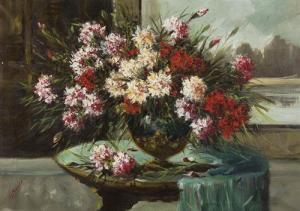 BOSIO Luigi 1896-1959,Composizione floreale in un interno,Meeting Art IT 2016-05-08