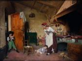 BOSISIO Gioffredo,Mère et enfants dans la cuisine,1871,Piasa FR 2011-04-01