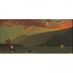 BOSS H. Wolcott 1827-1916,sunset on the hudson,Sotheby's GB 2006-12-12