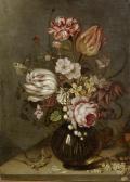 BOSSCHAERT Ambrosius II,A rose, tulips, carnations and other flowers in a ,Bonhams 2015-12-09