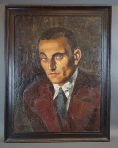 BOSSCKE Lodewijk, Lode 1900-1980,Portrait d'homme,1931,Legros BE 2021-11-10