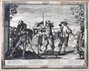 BOSSE Abraham 1602-1676,De la série Le mariage à la campagne: CHARIVARI DU,Pillon FR 2013-02-24