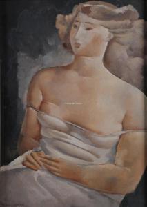 BOSSHARD Rodolphe Theophile 1889-1960,Femme assise,1927,Campo & Campo BE 2023-10-24