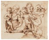 BOSSI Giuseppe 1777-1815,Three Different Sketches for Madonna with the Chri,Van Ham DE 2023-05-15