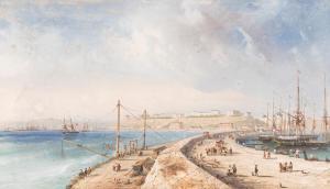 BOSSOLI Carlo 1815-1884,Veduta del Porto di Odessa,Finarte IT 2024-04-17