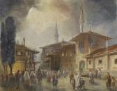 BOSSOLI Carlo 1815-1884,Veduta di Istanbul,Galleria Pananti Casa d'Aste IT 2012-12-06
