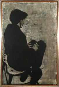 BOSTELLE Thomas 1921-2005,Seated figure,1960,Butterscotch Auction Gallery US 2017-07-16