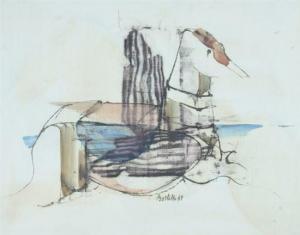 BOSTELLE Tom 1921-2005,HORSE and ABSTRACT HORS,1969,Sloans & Kenyon US 2013-01-26